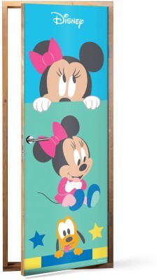 Minnie with Pluto Disney Αυτοκόλλητα πόρτας 60 x 170 cm (24992)