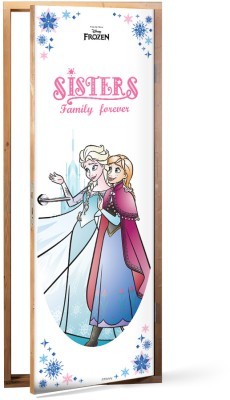 Sisters, Family forever, Frozen Disney Αυτοκόλλητα πόρτας 60 x 170 cm (22864)