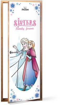 Sisters, Family forever, Frozen, Παιδικά, Αυτοκόλλητα πόρτας, 60 x 170 εκ.