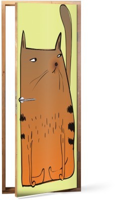 Cat, Παιδικά, Αυτοκόλλητα πόρτας, 60 x 170 εκ.
