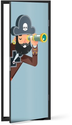 Hey Pirate! Παιδικά Αυτοκόλλητα πόρτας 60 x 170 cm (35401)