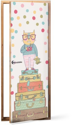 Χίπστερ γάτος, Παιδικά, Αυτοκόλλητα πόρτας, 60 x 170 εκ.