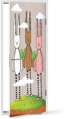 Κουνέλια με καρότα, Παιδικά, Αυτοκόλλητα πόρτας, 60 x 170 εκ. (53166)