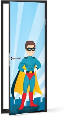 Superman με γυαλιά, Παιδικά, Αυτοκόλλητα πόρτας, 60 x 170 εκ.
