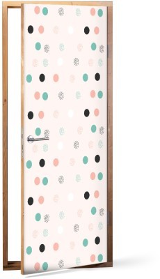 Χρωματιστές κουκίδες, Παιδικά, Αυτοκόλλητα πόρτας, 60 x 170 εκ. (53262)