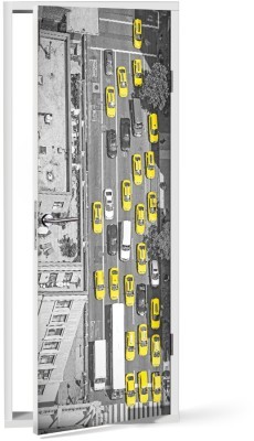 Κίτρινα Αυτοκίνητα, Πόλεις – Ταξίδια, Αυτοκόλλητα πόρτας, 60 x 170 εκ. (37386)