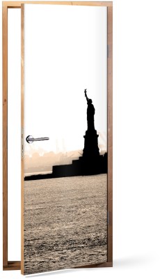 Statue of liberty Πόλεις – Ταξίδια Αυτοκόλλητα πόρτας 60 x 170 cm (12030)