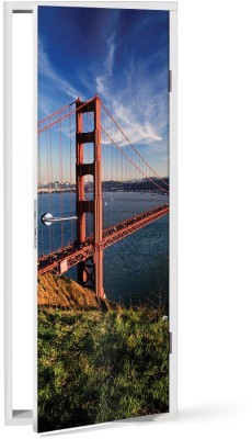 Houseart Κόκκινη Γέφυρα, Πόλεις - Ταξίδια, Αυτοκόλλητα πόρτας, 60 x 170 εκ.