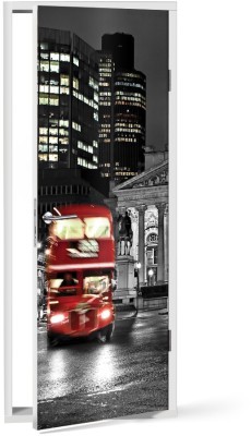 Red Bus Πόλεις – Ταξίδια Αυτοκόλλητα πόρτας 60 x 170 cm (12064)