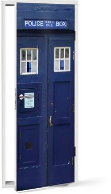 Houseart Police box, Πόλεις - Ταξίδια, Αυτοκόλλητα πόρτας, 60 x 170 εκ.
