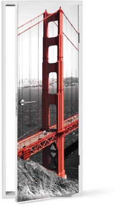 Houseart - ΣΗΜΑΝΤΙΚΟ: Σε περίπτωση διαφοράς τιμής από το κατάστημα ισχύει παντα και μόνο η τιμή του καταστήματος Γκόλντεν Γκέιτ, Πόλεις - Ταξίδια, Αυτοκόλλητα πόρτας, 6