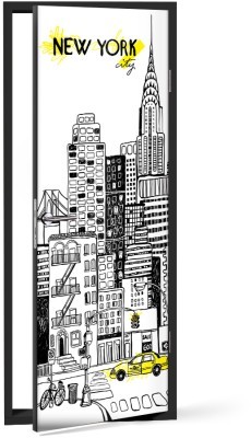 Νέα Υόρκη Πόλεις – Ταξίδια Αυτοκόλλητα πόρτας 60 x 170 cm (18777)