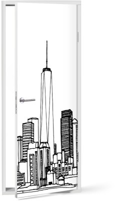 Houseart - ΣΗΜΑΝΤΙΚΟ: Σε περίπτωση διαφοράς τιμής από το κατάστημα ισχύει παντα και μόνο η τιμή του καταστήματος Σκίτσο με το Empire State, Πόλεις - Ταξίδια, Αυτοκόλλητ