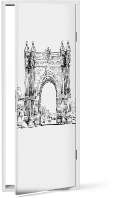 Αψίδα του θριάμβου στην Βαρκελώνη, Πόλεις – Ταξίδια, Αυτοκόλλητα πόρτας, 60 x 170 εκ. (53541)