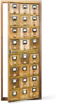 Συρτάρια, Vintage, Αυτοκόλλητα πόρτας, 60 x 170 εκ.