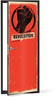 Επανάσταση! Vintage Αυτοκόλλητα πόρτας 60 x 170 cm (37289)