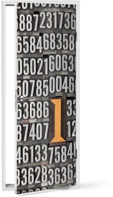 Houseart - ΣΗΜΑΝΤΙΚΟ: Σε περίπτωση διαφοράς τιμής από το κατάστημα ισχύει παντα και μόνο η τιμή του καταστήματος Νούμερα, Vintage, Αυτοκόλλητα πόρτας, 60 x 170 εκ.