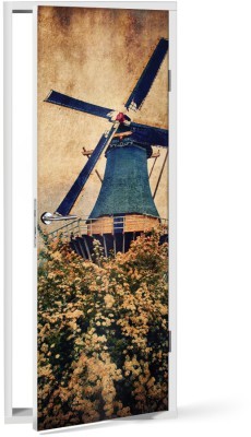 Διακόσμηση παιδικού δωματίου House Art - ΣΗΜΑΝΤΙΚΟ: Σε περίπτωση διαφοράς τιμής από το κατάστημα ισχύει παντα και μόνο η τιμή του καταστήματος Vintage Ανεμόμυλος, Vintage, Αυτοκόλλητα πόρτας, 60 x 1