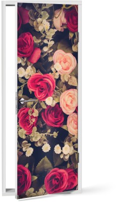 Τριαντάφυλλα μπουκέτο, Vintage, Αυτοκόλλητα πόρτας, 60 