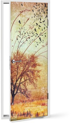 Δέντρο, Vintage, Αυτοκόλλητα πόρτας, 60 x 170 εκ.