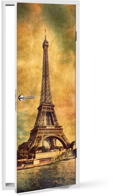 Πύργος του Άιφελ Vintage Αυτοκόλλητα πόρτας 60 x 170 cm (15431)