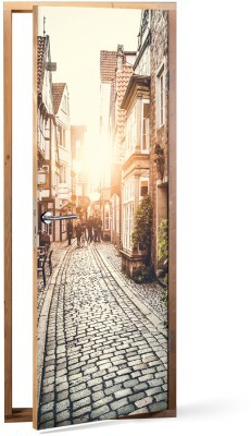 Διακόσμηση παιδικού δωματίου House Art - ΣΗΜΑΝΤΙΚΟ: Σε περίπτωση διαφοράς τιμής από το κατάστημα ισχύει παντα και μόνο η τιμή του καταστήματος Σοκάκι παλιάς πόλης, Vintage, Αυτοκόλλητα πόρτας, 60 x