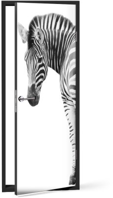 Ζέβρα Ζώα Αυτοκόλλητα πόρτας 60 x 170 cm (37291)