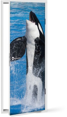 Φάλαινα Ζώα Αυτοκόλλητα πόρτας 60 x 170 cm (12159)