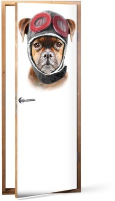 Σκύλος πιλότος Ζώα Αυτοκόλλητα πόρτας 60 x 170 cm (15489)