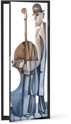 Houseart Ο Κιθαρίστας, Ζωγραφική, Αυτοκόλλητα πόρτας, 60 x 170 εκ.