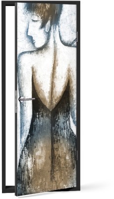 Γυναικεία πλάτη Ζωγραφική Αυτοκόλλητα πόρτας 60 x 170 cm (12191)