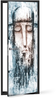 Houseart Κύριος με καπέλο, Ζωγραφική, Αυτοκόλλητα πόρτας, 60 x 170 εκ.