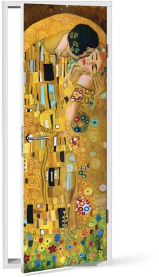 Houseart Το φιλί, Klimt, Ζωγραφική, Αυτοκόλλητα πόρτας, 60 x 170 εκ.