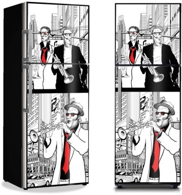 Τζαζ μπάντα, Κόμικ, Αυτοκόλλητα ψυγείου, 50 x 85 εκ.