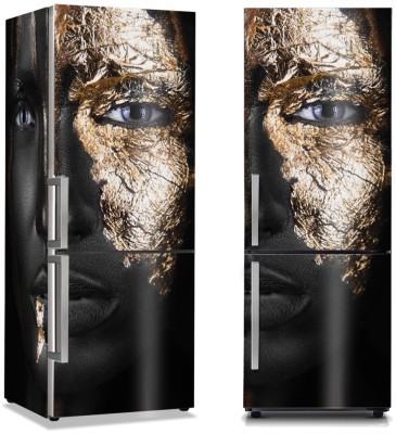 Houseart Χρυσό στο μαύρο πρόσωπο, Διάφορα, Αυτοκόλλητα ψυγείου, 50 x 85 εκ.