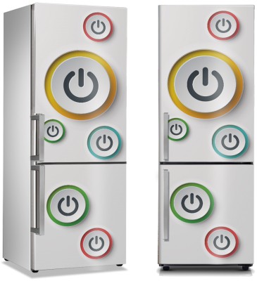 Κουμπί on/off, Διάφορα, Αυτοκόλλητα ψυγείου, 50 x 85 εκ. (45834)