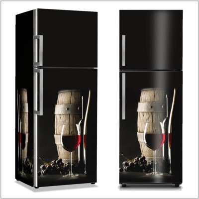 Bαρέλι κρασί, Φαγητό, Αυτοκόλλητα ψυγείου, 50 x 85 εκ. (13680)