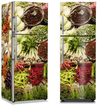 Φρέσκα λαχανικά, Φαγητό, Αυτοκόλλητα ψυγείου, 50 x 85 εκ.