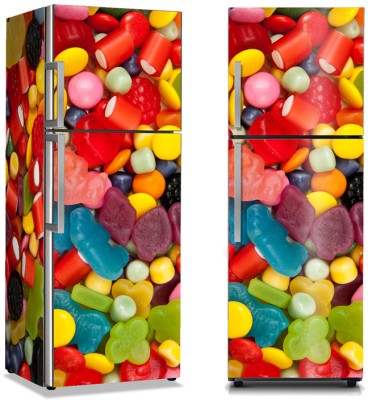 Πολύχρωμες καραμέλες, Φαγητό, Αυτοκόλλητα ψυγείου, 50 x 85 εκ. (9495)