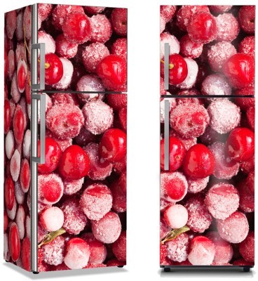 Παγωμένα κόκκινα κεράσια, Φαγητό, Αυτοκόλλητα ψυγείου, 50 x 85 εκ.