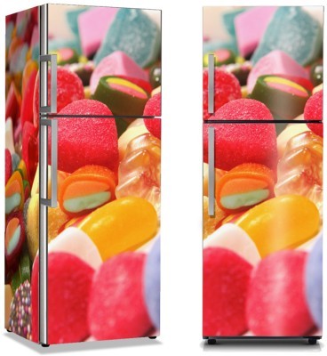 Ζαχαρωτά, Φαγητό, Αυτοκόλλητα ψυγείου, 50 x 85 εκ. (9510)