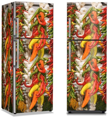 Πιπεριές τσίλι και σκόρδο, Φαγητό, Αυτοκόλλητα ψυγείου, 50 x 85 εκ. (9520)