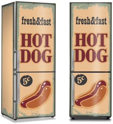 Hot dog, Φαγητό, Αυτοκόλλητα ψυγείου, 50 x 85 εκ.