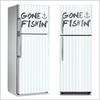 Gone Fishin, Φόντο – Τοίχοι, Αυτοκόλλητα ψυγείου, 50 x 85 εκ. (14255)