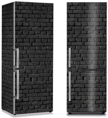Φόντο με Μαύρα Τούβλα, Φόντο – Τοίχοι, Αυτοκόλλητα ψυγείου, 50 x 85 εκ. (37747)
