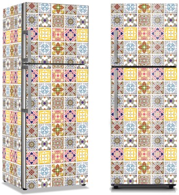 Ρετρό Πλακάκια, Φόντο – Τοίχοι, Αυτοκόλλητα ψυγείου, 50 x 85 εκ. (19644)