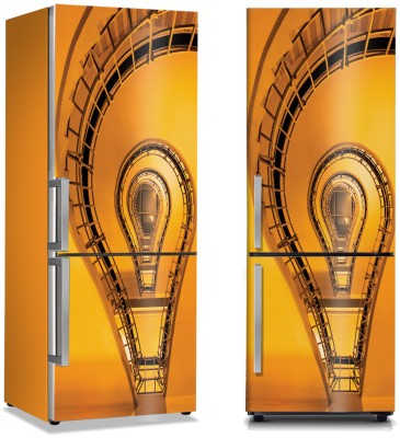 Οφθαλμαπάτη με σκάλες, Φόντο – Τοίχοι, Αυτοκόλλητα ψυγείου, 50 x 85 εκ. (45788)