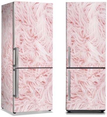 Ροζ Γούνα, Φόντο – Τοίχοι, Αυτοκόλλητα ψυγείου, 50 x 85 εκ. (45801)