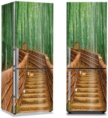 Σκαλοπάτια ανάμεσα στα μπαμπού, Φύση, Αυτοκόλλητα ψυγείου, 50 x 85 εκ. (44504)