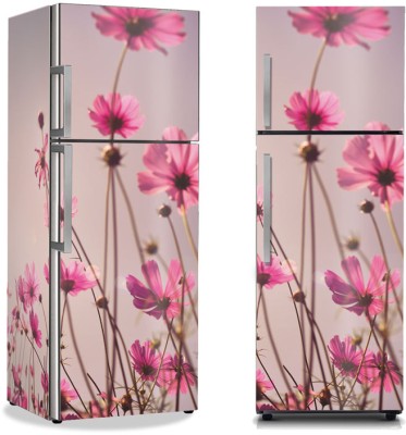 Ροζ λουλούδια, Φύση, Αυτοκόλλητα ψυγείου, 50 x 85 εκ.
